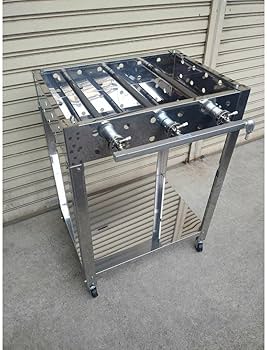 実演販売に 専用台 業務用 鉄板焼き ガスコンロ プロパン式 W600×D450 Amazon.co.jp: 実演販売に 専用台 業務用 鉄板焼き ガスコンロ