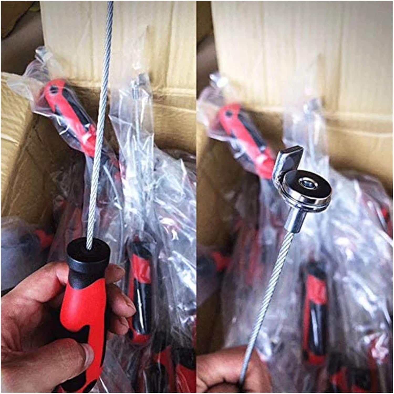 13 inches Strong Magnetic Oil Drain Remover Tool Anti Scald Magnetic Sump Removal Pick Up Tool