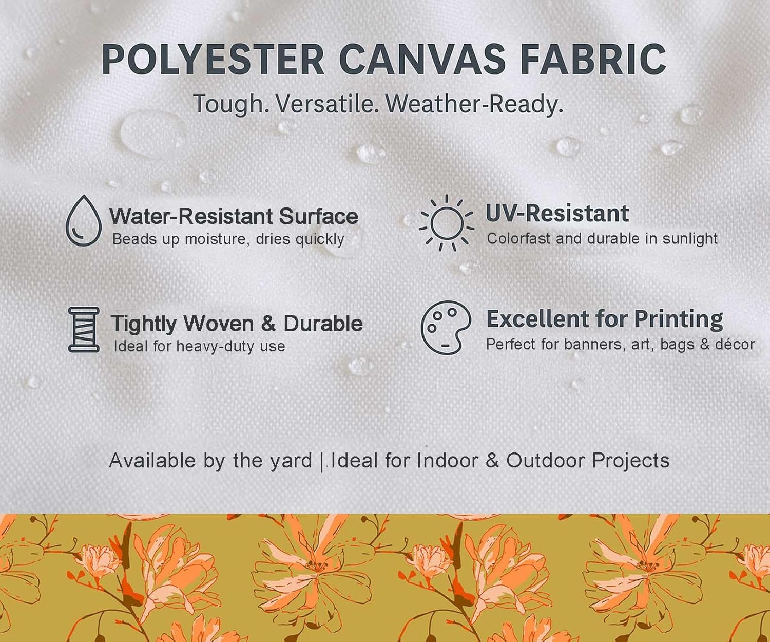 Soimoi Home & Outdoor Upholstery Fabric - Watercolor Pattern - 56" Wide by 10 Yard - Ideal for Chairs, Table Covers & DIY Projects - Green