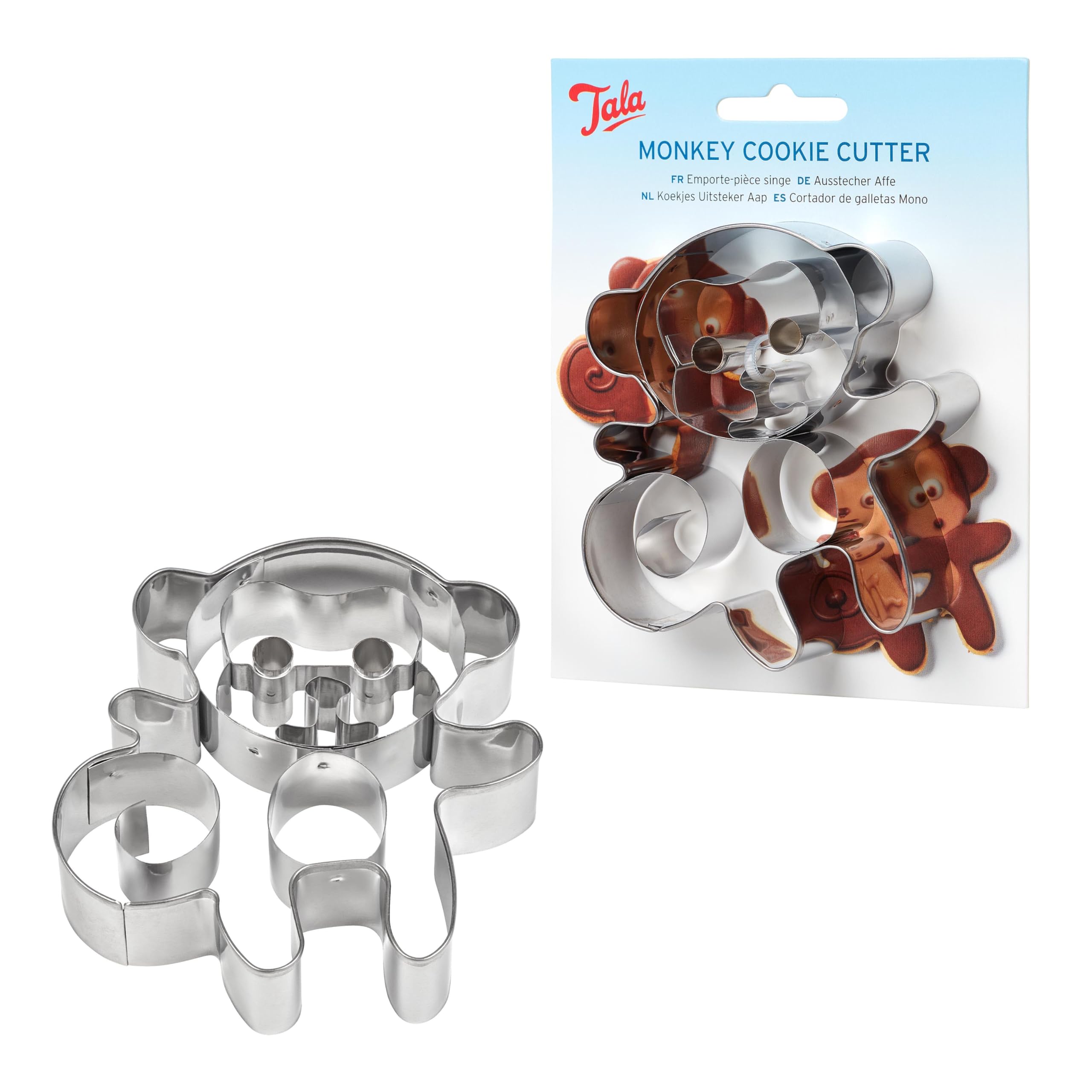 CybrTrayd RM-5858 Stampino Per Biscotti A Forma Di Teschio, 8,3 Cm, In Acciaio Stagnato, Per Dolci E Pasta Modellabile - 3