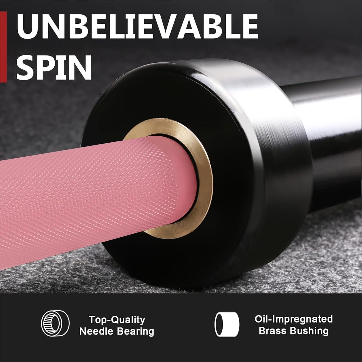 PROOFGOLD 6.6ft/7ft Olympic Barbell Bar 35Lb(15kg)/45LB(20kg) Barbell,Bench Press Bar for Squats and Deadlifts,Olympic Weight Bar for Home Gym,Womens Mens barbell(2inch),500LB/700LB/1000LB