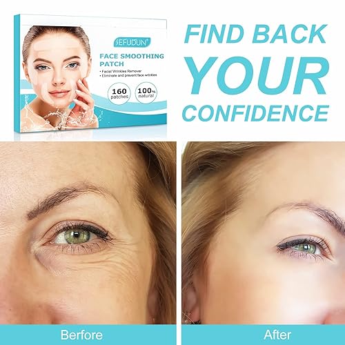 Miniatura 4 de Parches antiarrugas para la frente y la cara, 256 almohadillas para el cuidado de la piel para suavizar las líneas fruncidas, máscara facial de