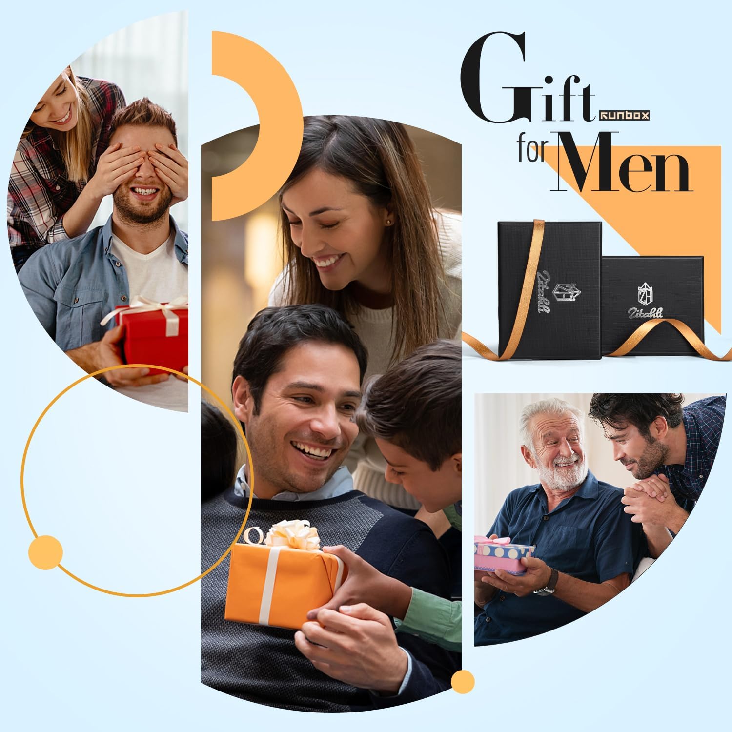 Zitahli Wallet for Men-6 Slots ID Window-Mens Wallets-Slim Wallet Classic Spring Money Clip RFID Blocking-Gift for Men - Image 6