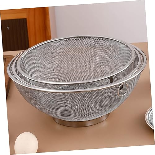 Miniatura 9 de Cesta de arroz de acero inoxidable Colador de fideos Colador grande Filtro de lavadora Cesta de lavado de verduras Cesta de frutas Cesta de lavado