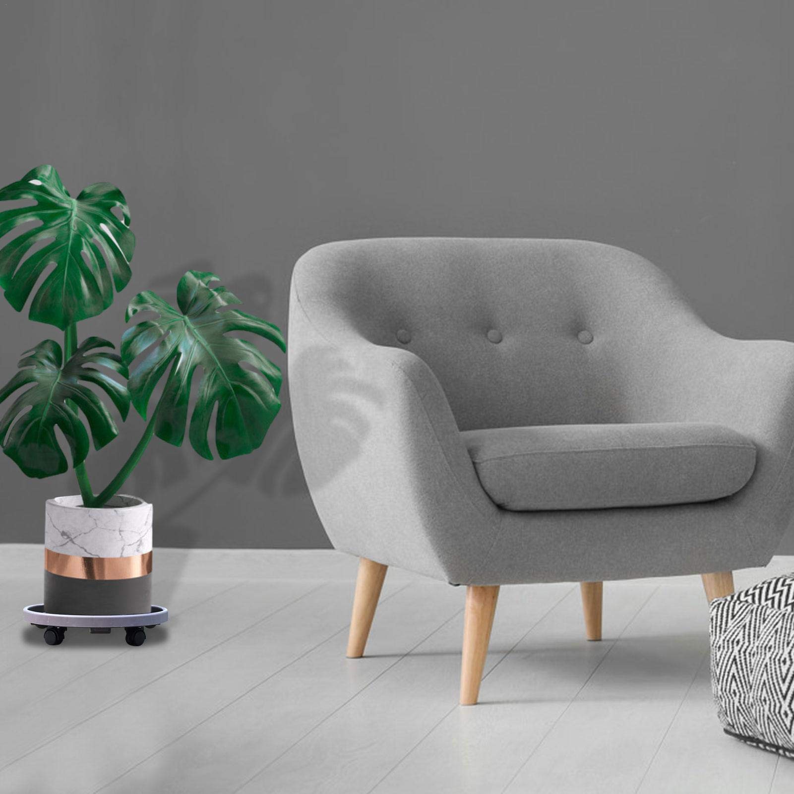 Otherway Support DE Pot DE Fleur Mobile, Porte Mobile Porte Fleurs Avec