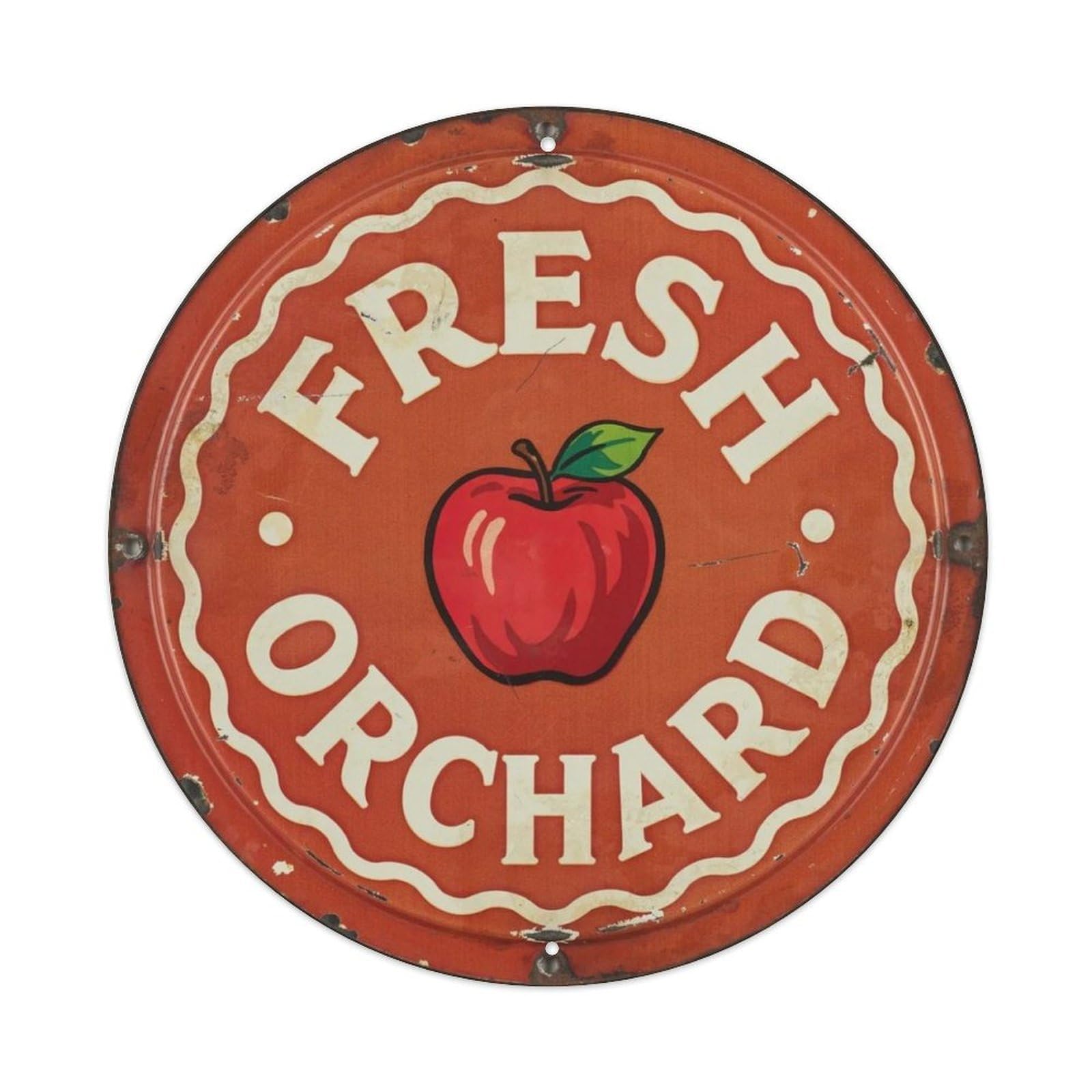 Kitchen-Fruit-Tin Metal Tin Sign Plaque