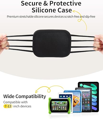 Vista 3 de FANGOR Paquete de 4 Soportes para Tableta para Coche