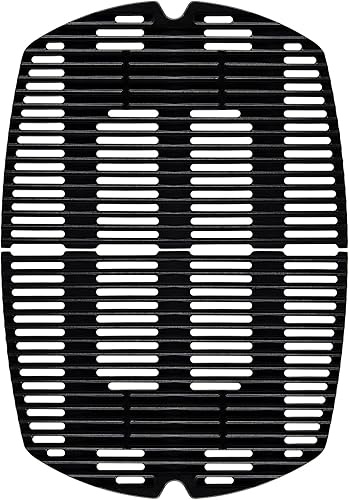 Adviace Rejillas de cocina de hierro fundido 7646 para parrillas de gas Weber Q300 Q320 Q3000 Q3100 Q3200 Series, 57060001 586002 426001 56010049,