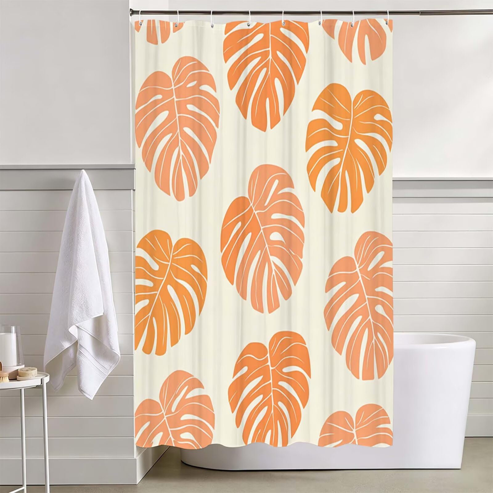 Beige Duschvorhang, 240x200cm Duschvorhang Badewanne L-40