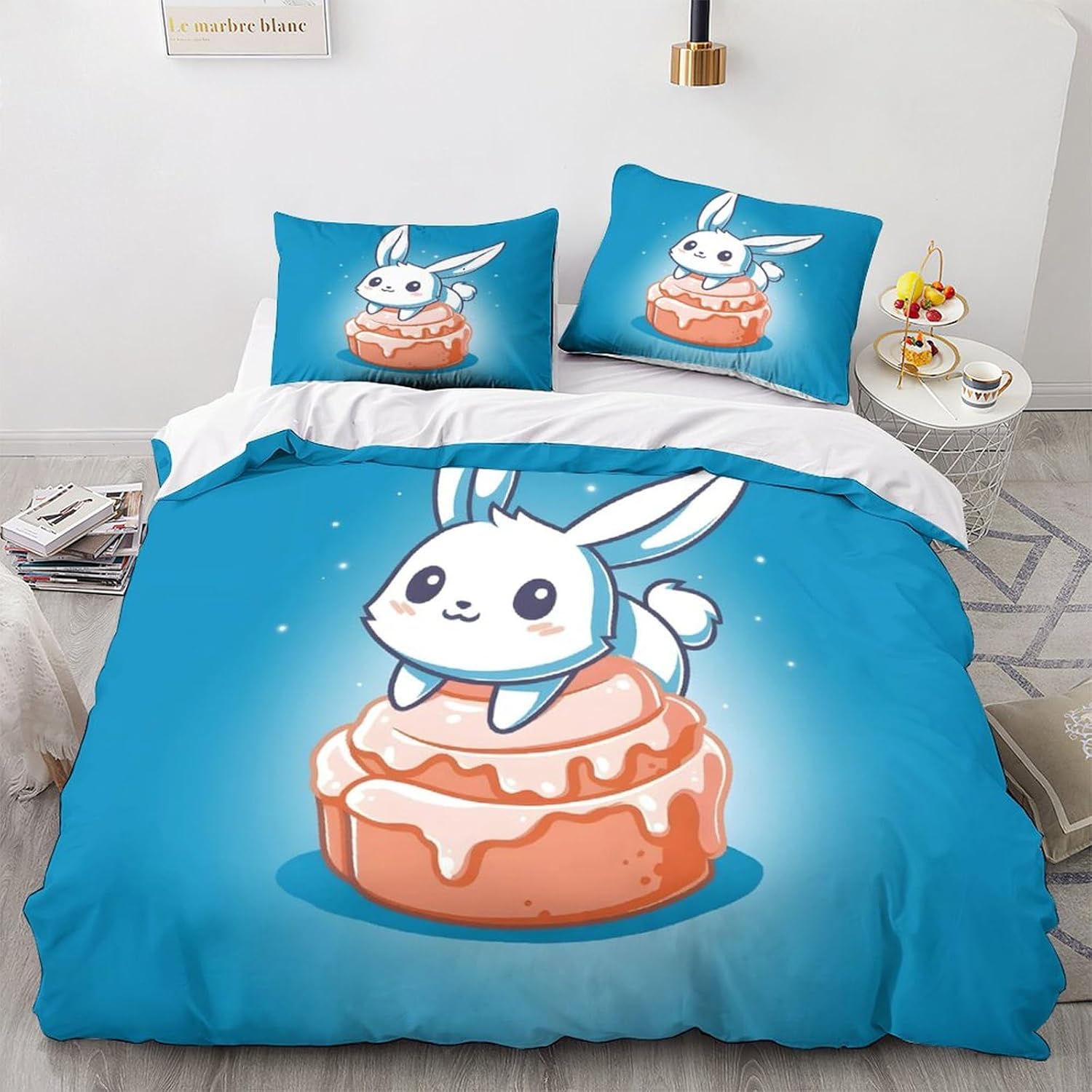 BYTUGI Cute Cartoon Bed Linen Set 3D Printed Girls Boys Children Duvet