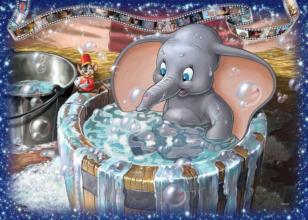 Ravensburger 19676 Disney Dumbo Collector's Edition Puzzle | 1000 Unique Pieces | Softclick Technology Ideal for Adults and Kids | FSC-Certified