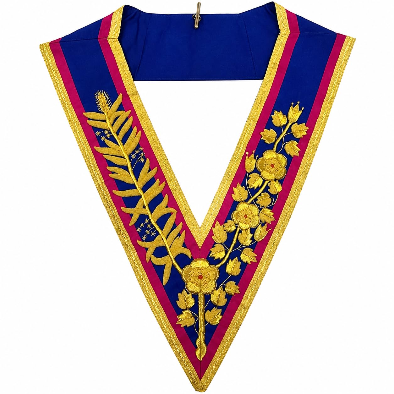 Masonic Regalia Mark Grand - Collare completo per abito, 4 inches, Nastro, Gioiello