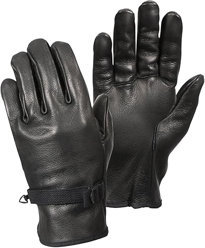 Rothco - Guantes de piel, tipo D3-A, negro, talla 4