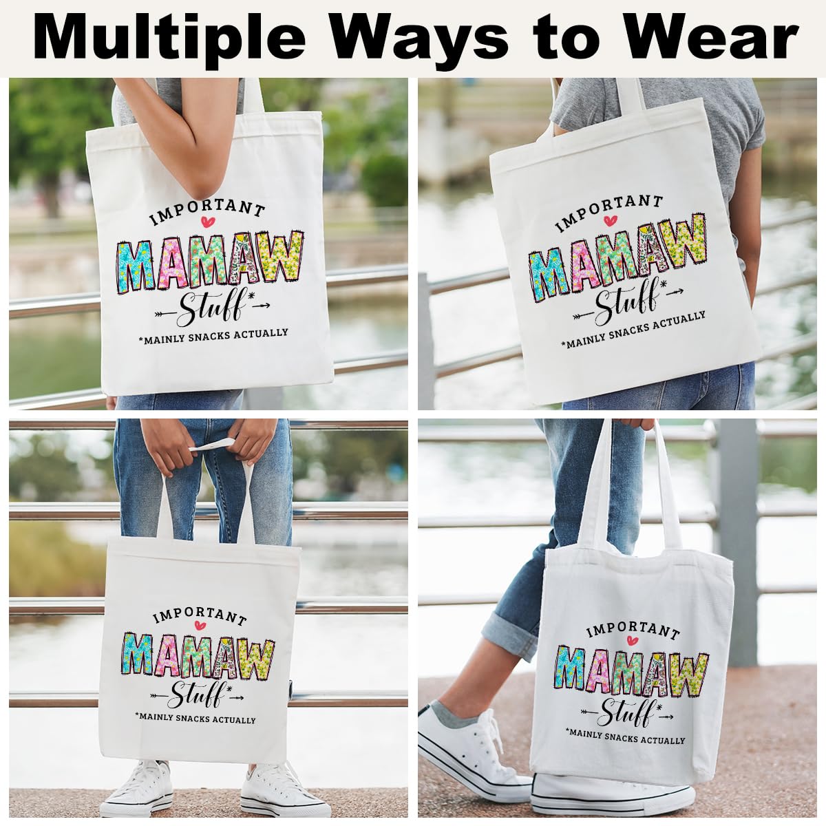 Inspirational Mom Grandma Aunt Mother in Law Tote Beach Bag for Women Birthday Christmas Mothers Day