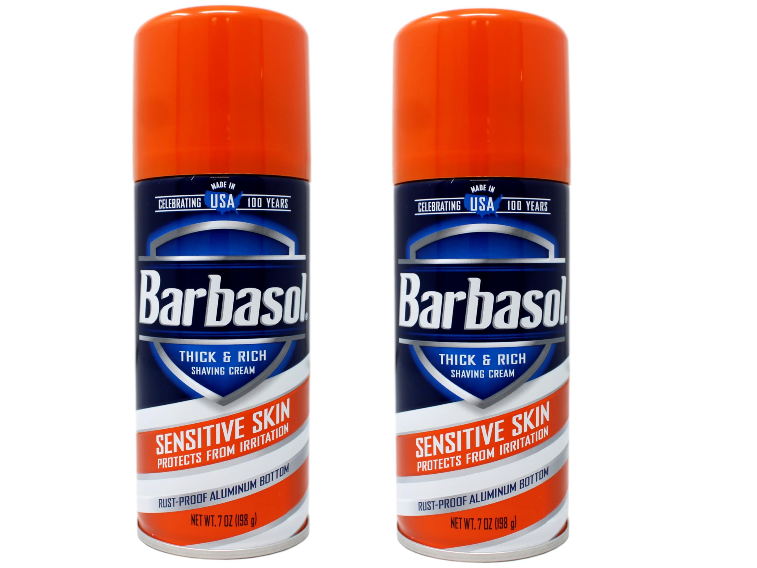 Barbasol Shave Cream 7 Ounce (Sensitive Skin, Pack of 2)