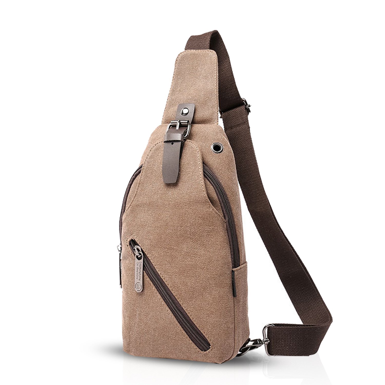 FANDARE Borsa A Tracolla Uomo In Pelle – Vintage, Impermeabile, 23x18x8 Cm, Uso Quotidiano O Viaggio