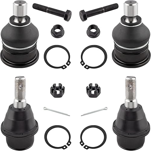 BOXI 4 juntas esféricas delanteras superiores e inferiores aptas para Buick Rainier/Chevy SSR Trailblazer EXT/para GMC Envoy XL XUV/Isuzu