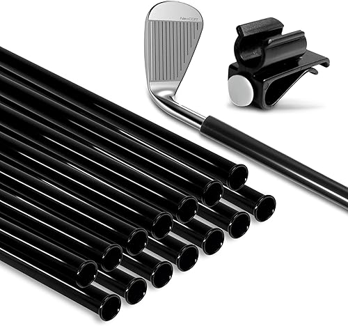 Tubos para bolsas de golf, 14 unidades, tubos de palos de golf para bolsa de golf, insertos de manga protectora de plástico negro, divisores,