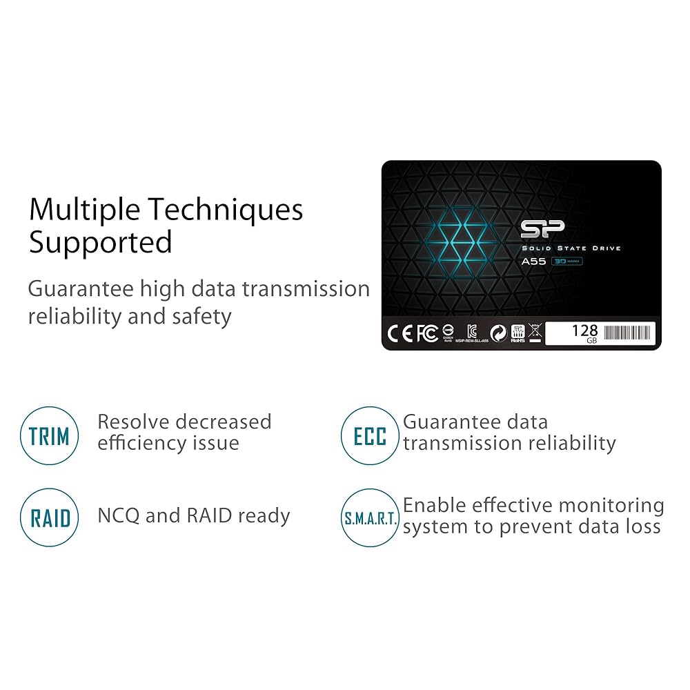 Amazon.com: Silicon Power-128GB SSD 3D NAND A55 SLC Cache
