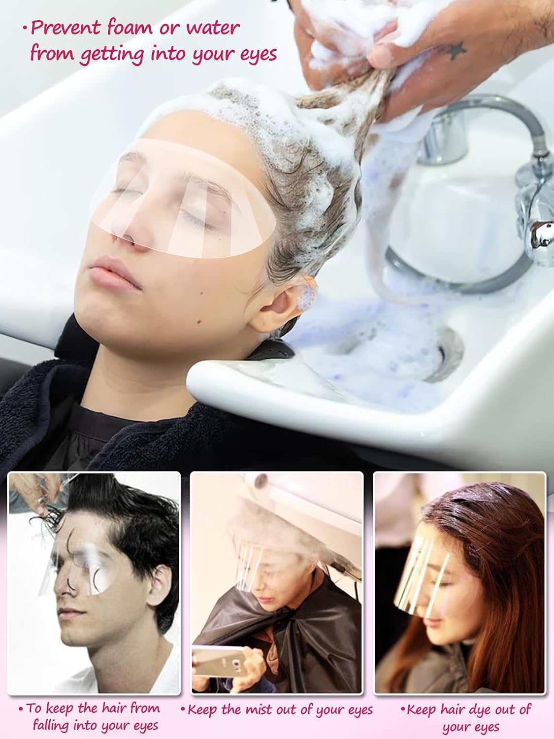 EBANKU Shower Visors Face Shield Eye Shield for Shower 200 PCS Waterproof image 5