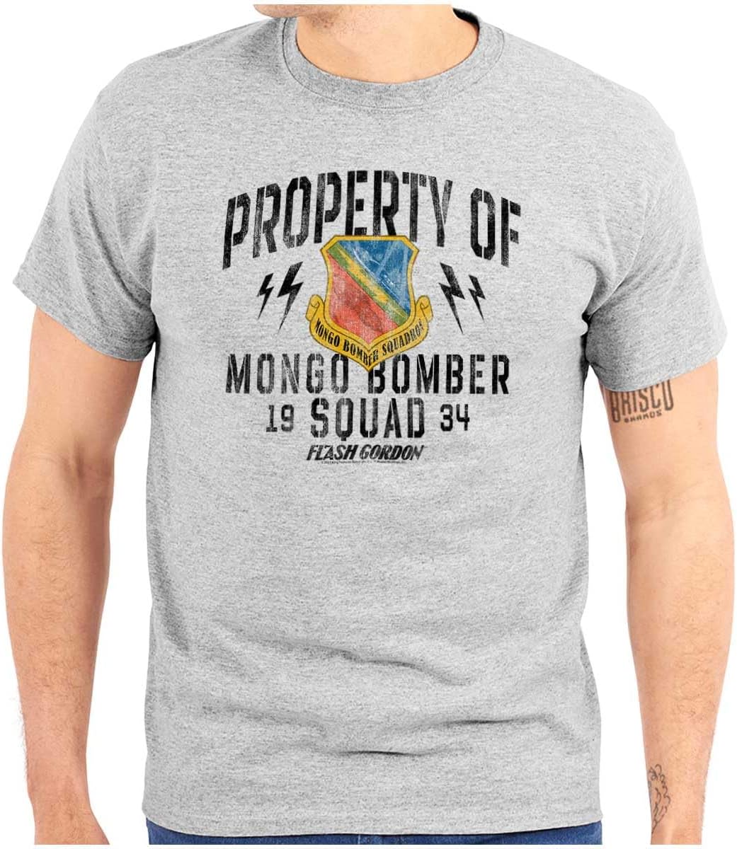 Brisco Brands Flash Gordon Mongo Bomber Squad Comic Graphic T Shirt Men or Women