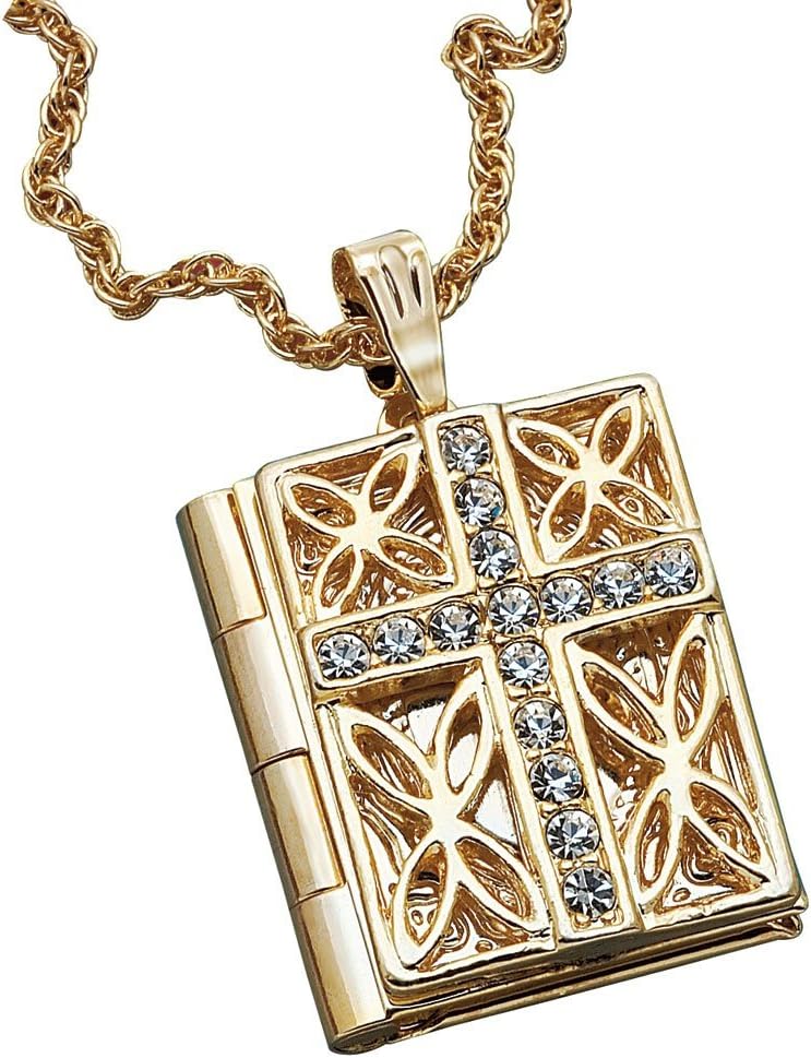 Bible Locket Necklace : Amazon.co.uk
