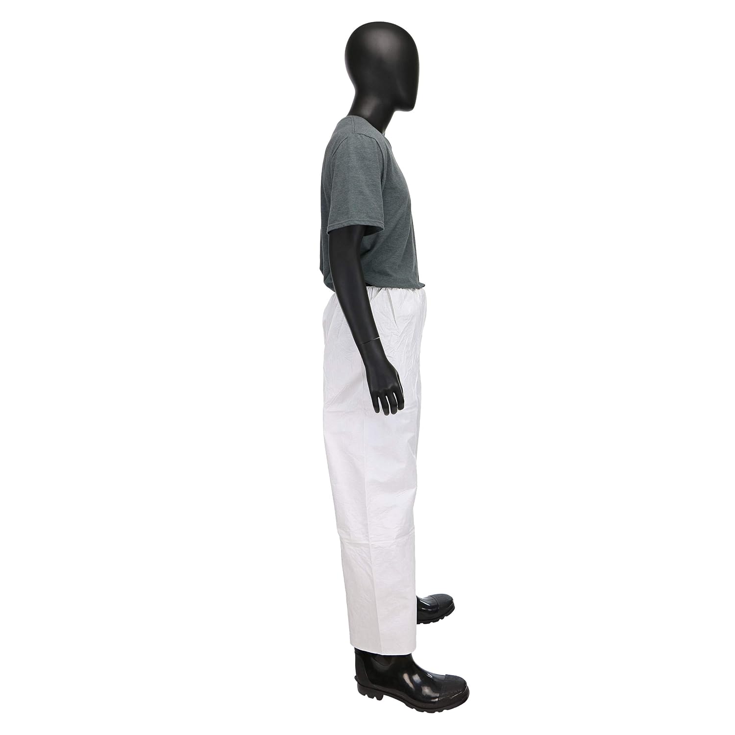 West Chester 3616 PosiWear BA: Breathable Advantage Microporous Pant – 4X-Large, White Protective Wear Pants with Elastic Waist