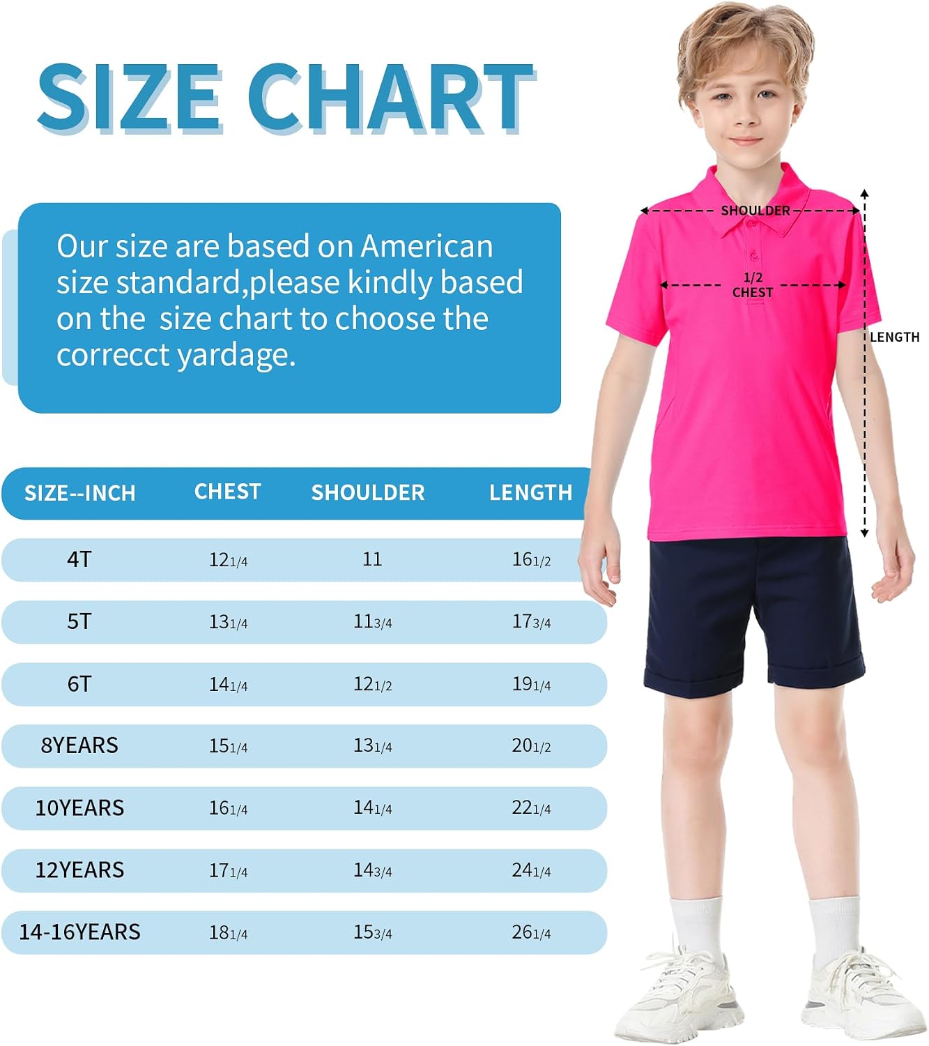 Dreammonkey Toddler to Youth Boys' Performance Polo Kids Collared Golf Shirt School Uniform