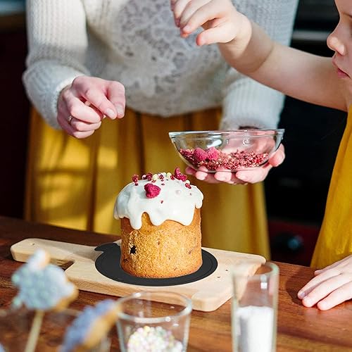 Miniatura 6 de 100 tableros redondos negros para tartas de 3.1 pulgadas, para magdalenas de mousse, postre de pastel, decoración de pasteles, 3.1 in