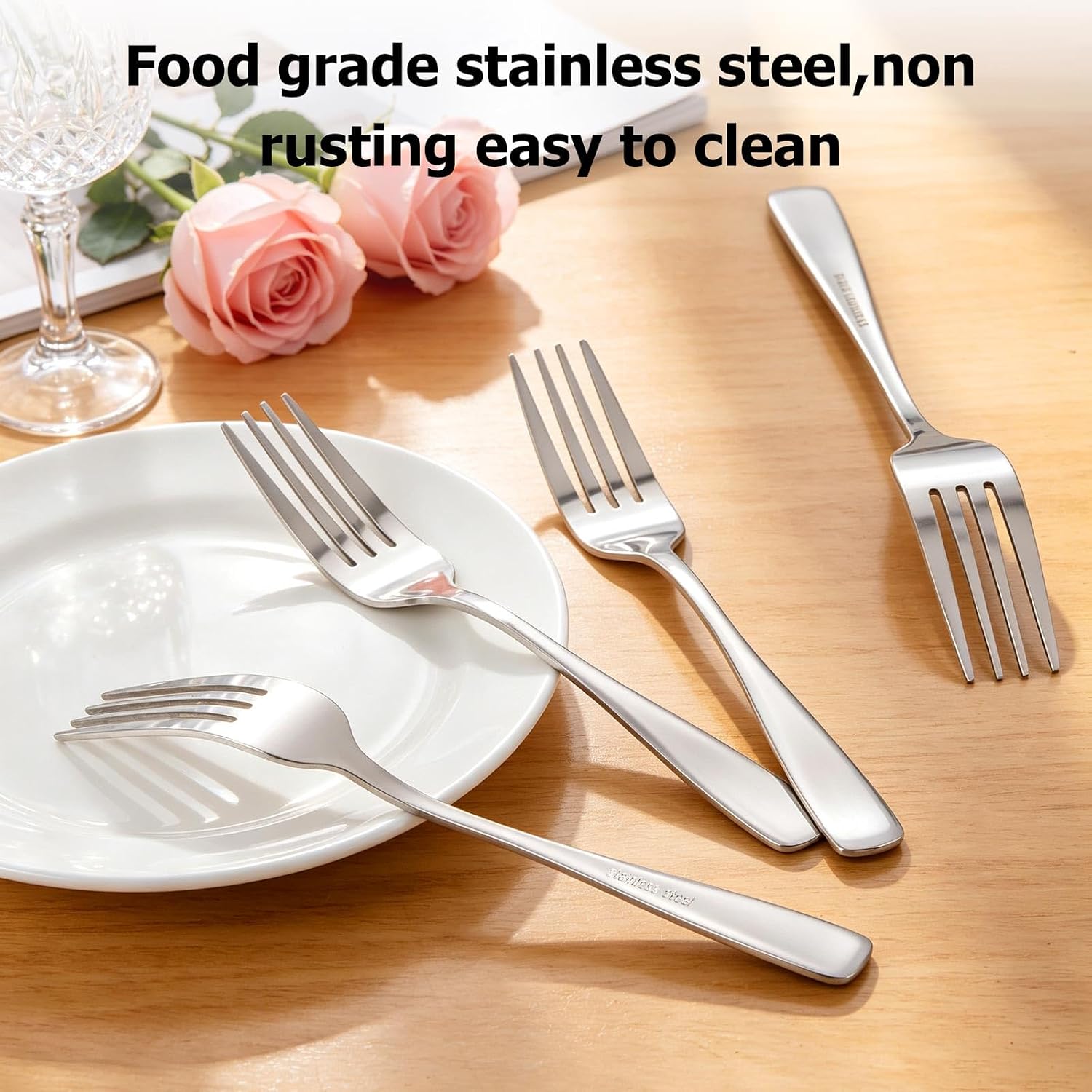 36 Pcs Dinner Forks Set, Stainless Steel Forks 7 Inch