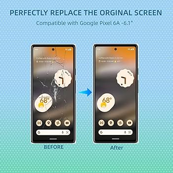 Amazon.com: UYGHHK Pixel 6A Screen Replacement, Front Glass
