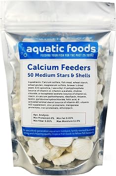Calcium Feeder Medium Stars & Shells 50ct Bag