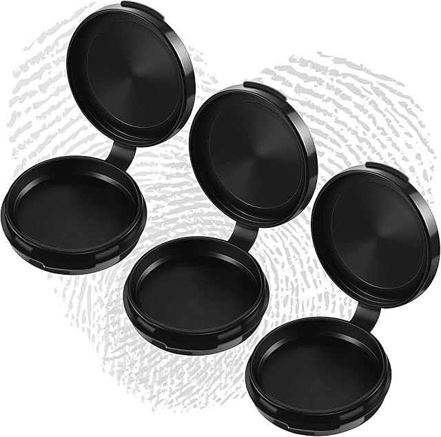 Finger Ink Pad,3 PCS Stamp Ink Pad Black Thumbprint Ink Pad Professional Quick-Drying Erasable Ink Pad with Clear Impressions Inkless for Office,School,Bank,Document,Contract,Supplies