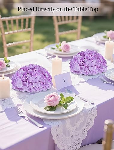 Miniatura 9 de BLOSMON Hortensias artificiales de hortensia 10 piezas de flores falsas de seda blanca hortensias hortensias artificiales arreglos florales ramo