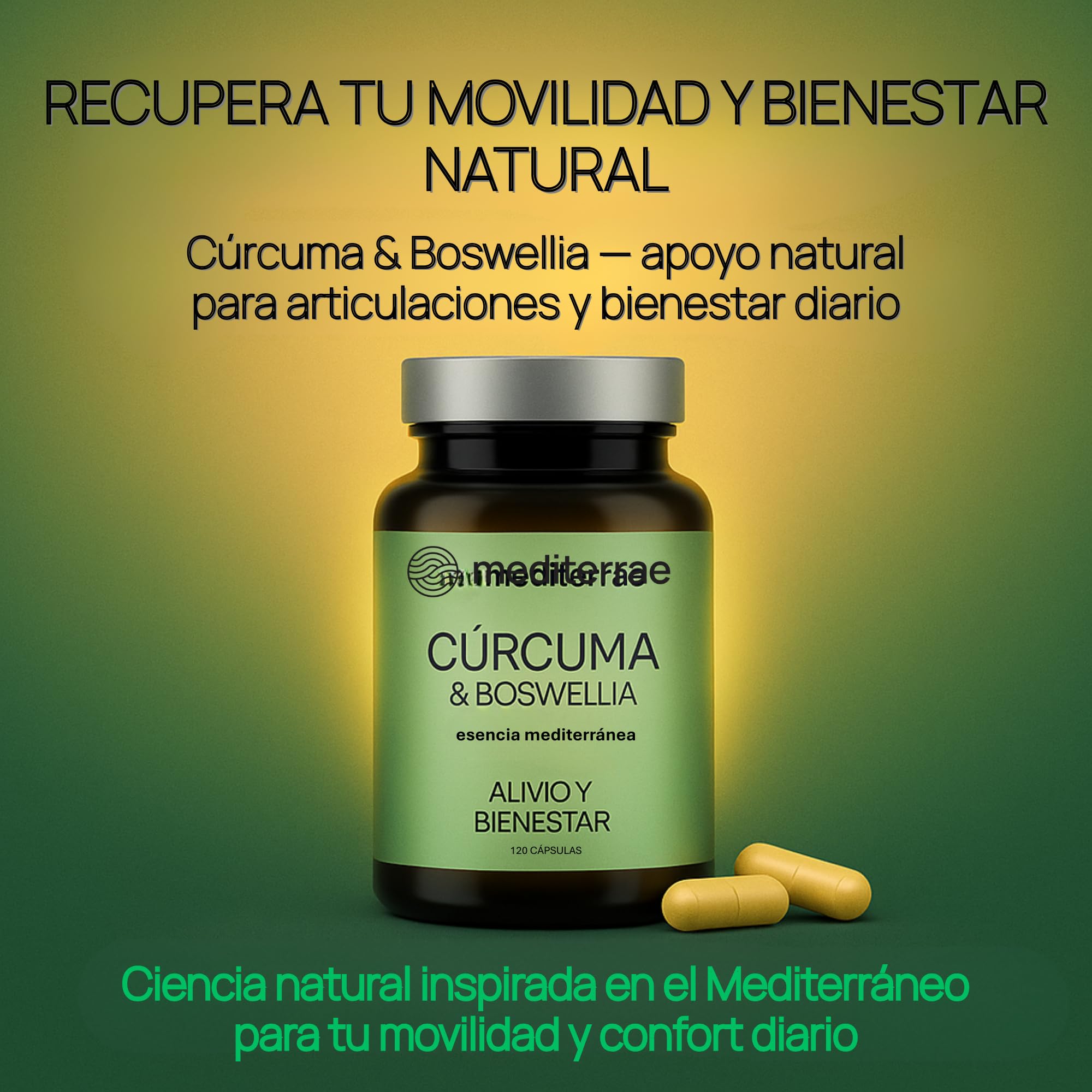 Pack Articulaciones Flexibles | Omega 3 Premium + Cúrcuma & Boswellia | Movilidad y Confort Diario | Mediterrae