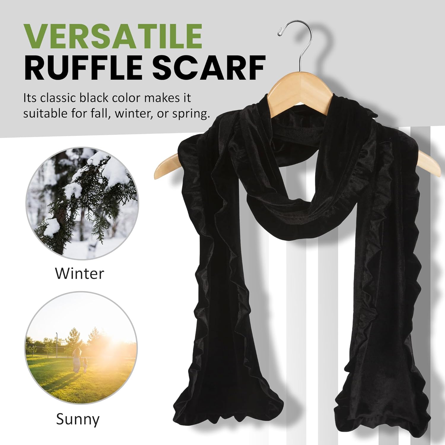 Pavilion Gift Company womens Ruffled Scarf - Image 2