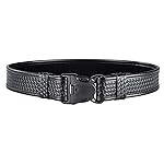 BIANCHI 7980 Duty Belt with Tri-Release Buckle, Fits 2 inch Belt Loop, Basket Weave or Plain Black, 24-28