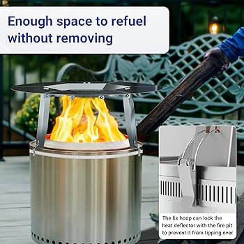 Amazon.com : Toriexon Heat Deflector Fit for Solo Stove Ranger 15