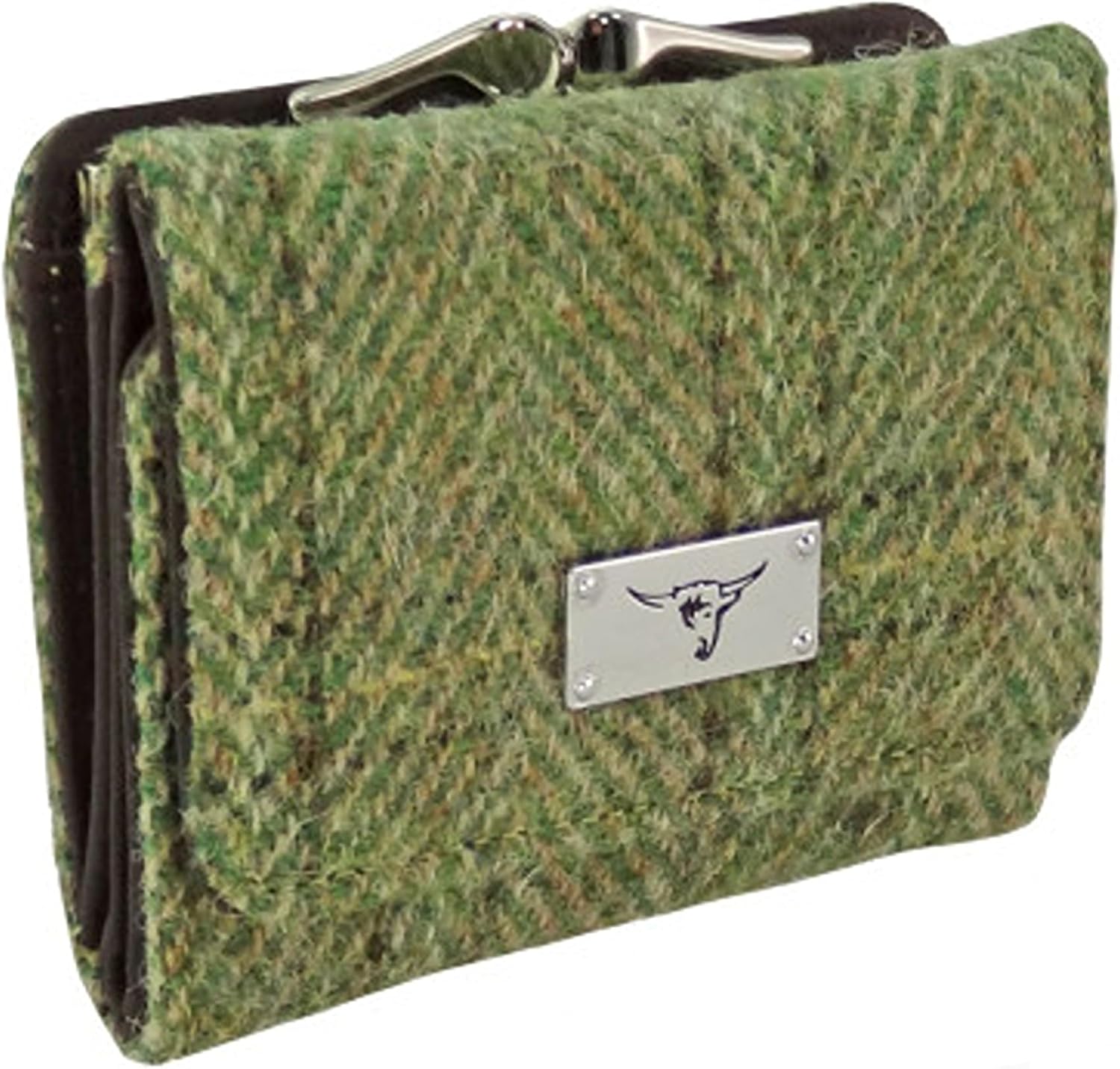 Glen Appin Harris Tweed 'Unst' Small Purse in Deep Pink Tartan Wallet Birthday Gift (Black Watch)