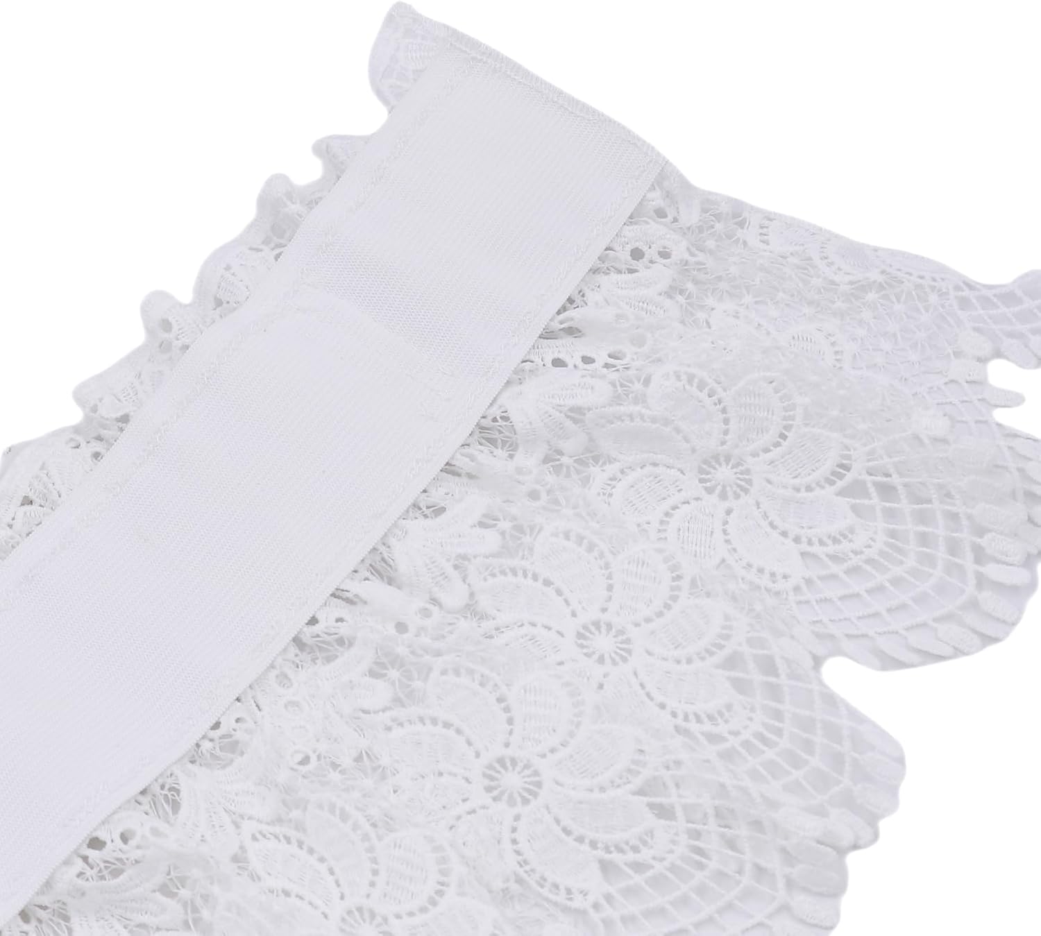AIBEARTY Vintage Lace Waist Cincher Belt for Women Elegant Elastic Corset Belt Wide Wasitband Accessory