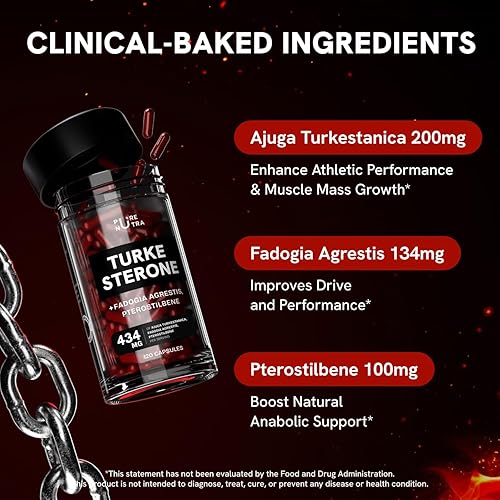 Miniatura 2 de Suplemento de turkesterona para hombres  Suplemento orgánico de turkesterona para el crecimiento muscular con Fadogia Agrestis Pterostilbene