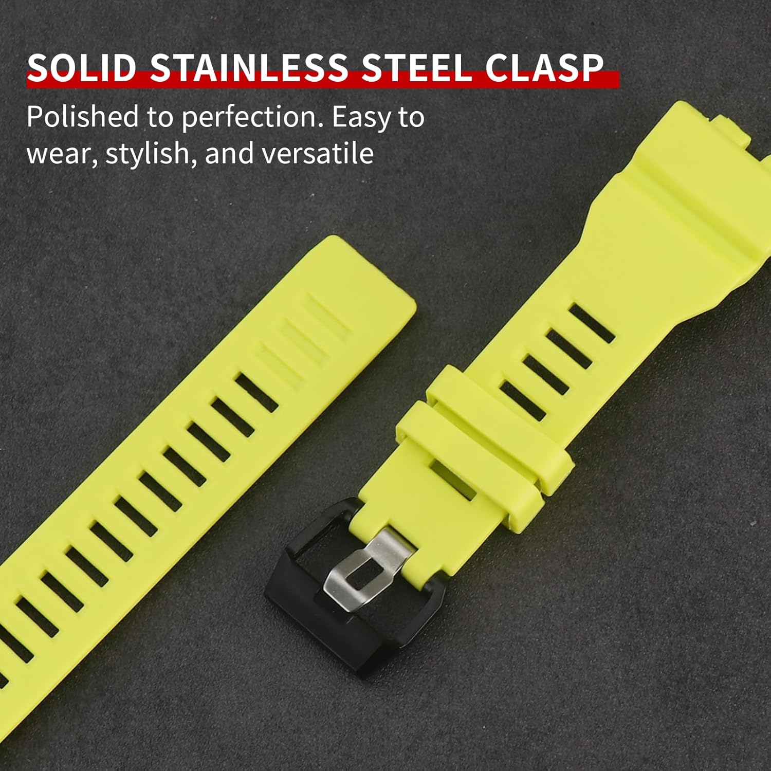 Rihahisy Soft Silicone Replacement Strap for Casio GBD-800/GMA-B800 Men's Strap Watch Accessories