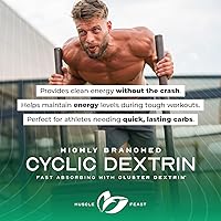 Vista 7 de Muscle Feast Polvo de dextrina cíclica altamente ramificada, suplemento en polvo de carbohidratos, pre-entrenamiento, entrenamiento intra