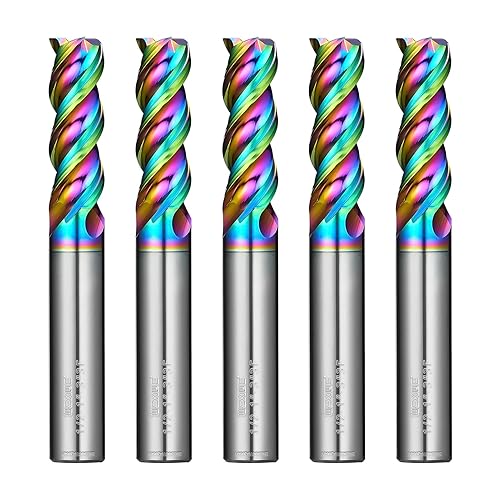 Miniatura 49 de Tools DLC Series Carburo Square End Mill, Diamond Like Coating, Molino de extremo para aluminio, cobre, aleaciones de magnesio, aluminio de alto