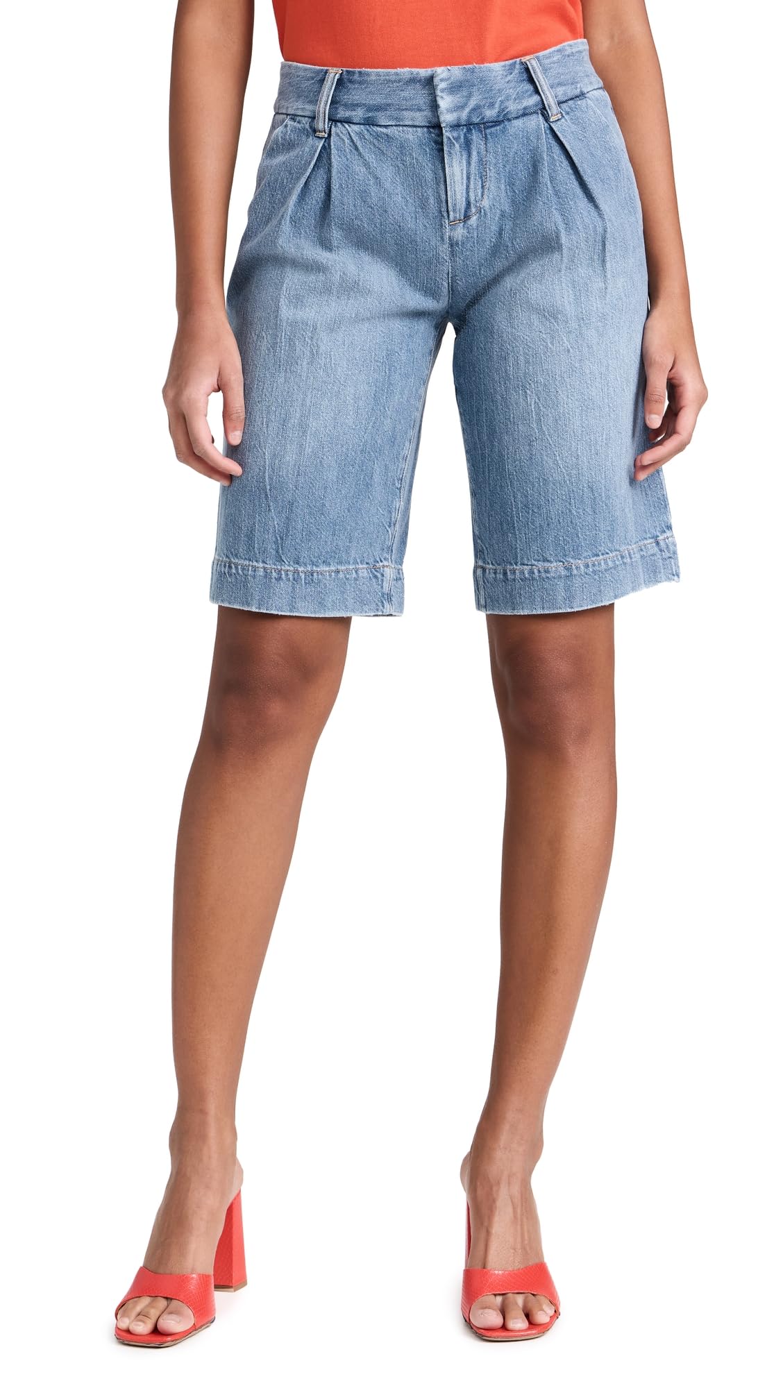 alice + olivia Women's Eric Low Rise Bermuda Shorts