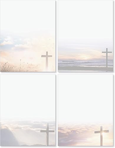 Papelería religiosa escénica - Paquete de 48