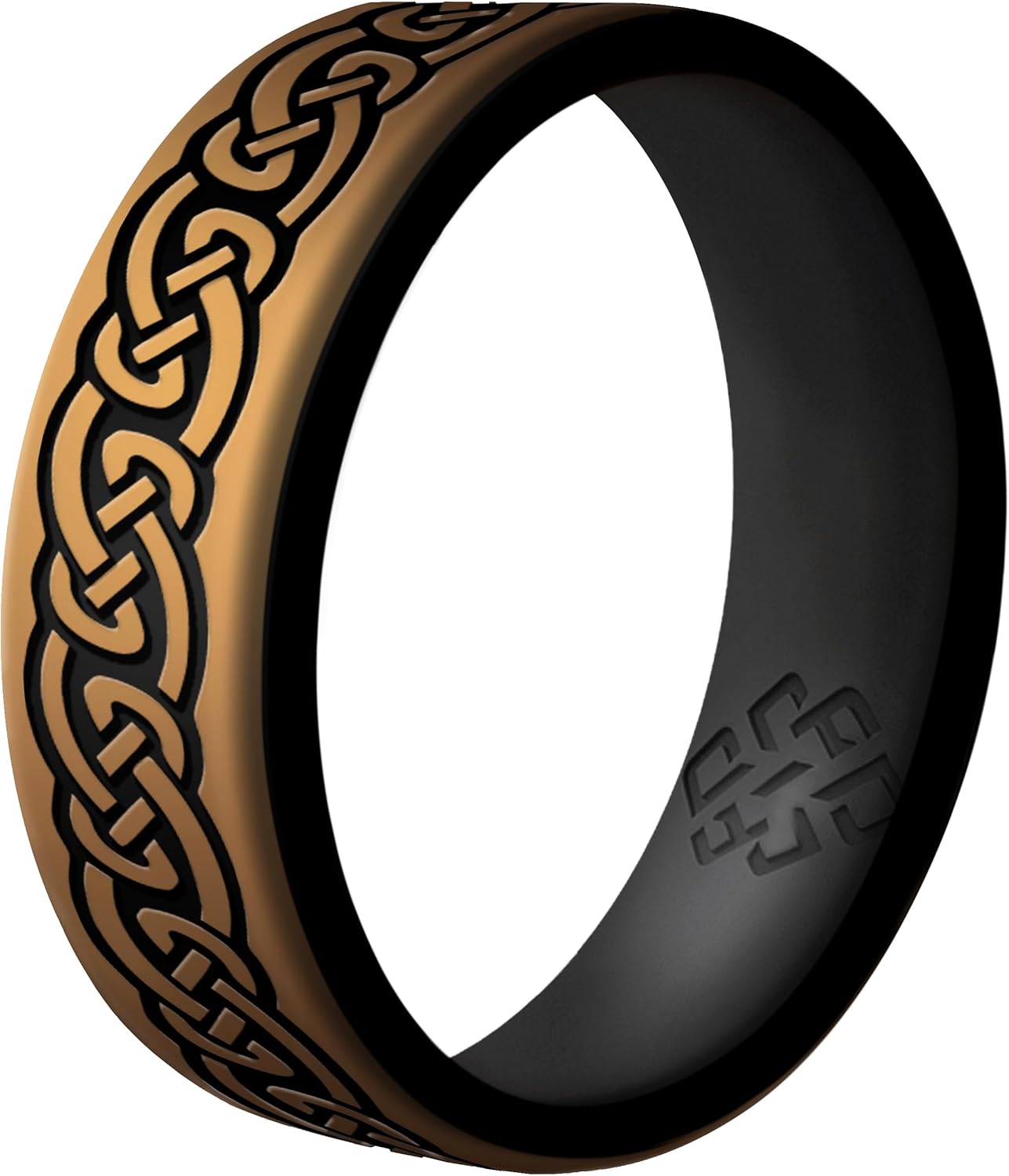 Knot Theory Celtic Butterfly Sailor Infinity Silicone Ring for Men Women - Breathable Dual Layer Comfort Fit 6mm Bandwidth
