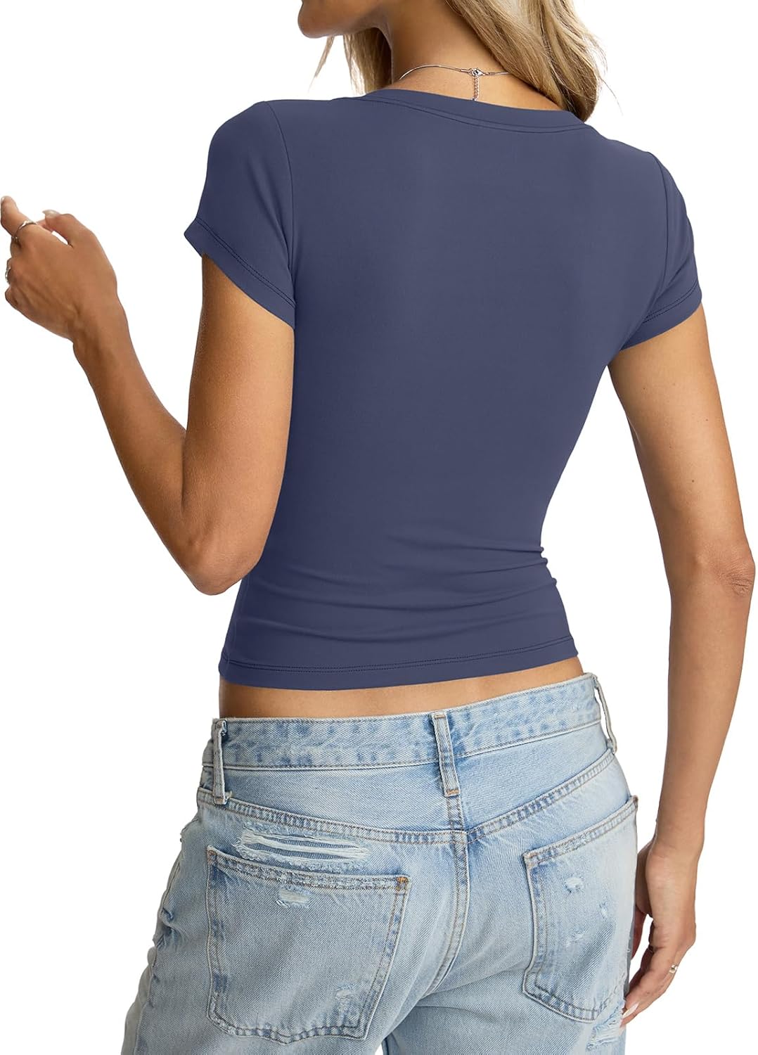 Top Damenoberteile für den Sommer: Must-Haves für jeden Anlass 8 Tomwell Damen Crop Top V-Ausschnitt