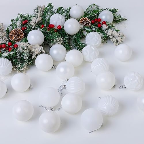 Miniatura 7 de AMS Esfera de Navidad de 2.36 pulgadas, 34 quilates, adornos grandes, decoraciones de fiesta, inastillables, colgantes para Halloween, Acción de