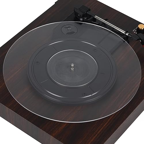 Miniatura 8 de Alfombrilla acrílica para tocadiscos para discos de vinilo: 12 pulgadas, accesorios para tocadiscos antiestático, calidad de sonido mejorada, reduce